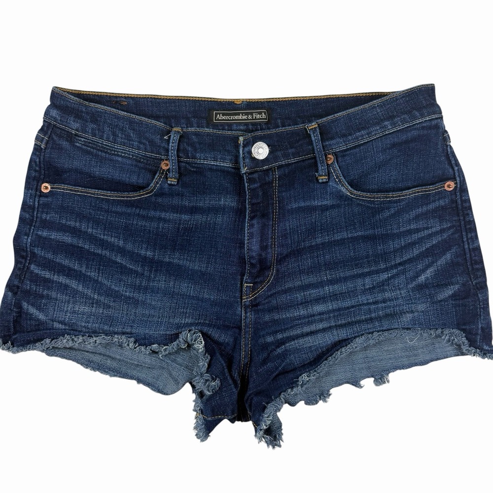 VTG Y2K Abercrombie & Fitch Denim Cutoff Shorts Size 30 Booty Shorts Baddie